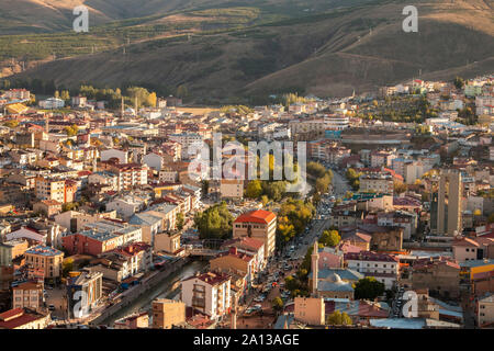 Bayburt Schloss, Stadtblick, September 10,2019, Bayburt, Türkei Stockfoto