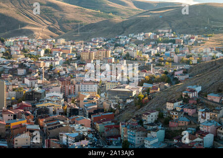 Bayburt Schloss, Stadtblick, September 10,2019, Bayburt, Türkei Stockfoto