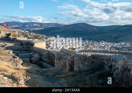 Bayburt Schloss, Stadtblick, September 10,2019, Bayburt, Türkei Stockfoto