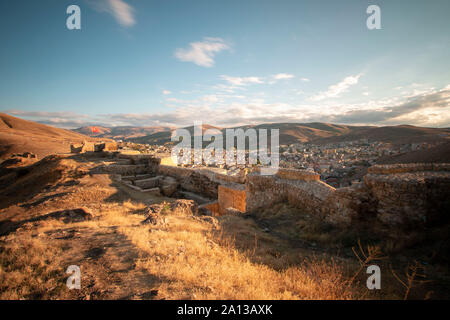 Bayburt Schloss, Stadtblick, September 10,2019, Bayburt, Türkei Stockfoto