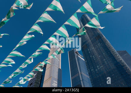 Hudson Yards gesehen von der Highline, NYC, USA Stockfoto