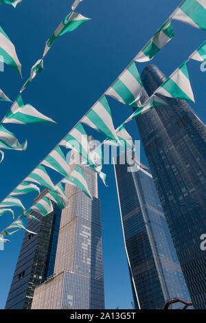 Hudson Yards gesehen von der Highline, NYC, USA Stockfoto