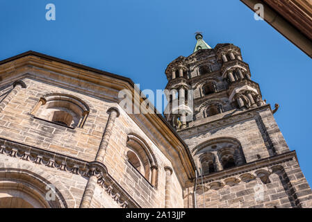 Kirchturm der Bamberger Dom in Bayern, Deutschland Stockfoto