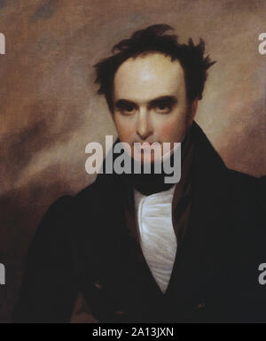 Gemalte Porträt des Politikers Daniel Webster. Stockfoto