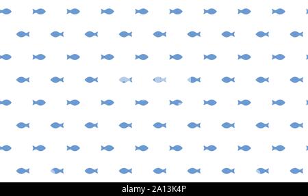 Nahtlose fisch Hintergrund. Vektor Textur. blaue Fisch Muster Stock Vektor