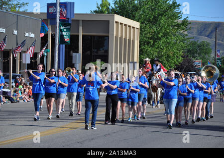 Emmett High School Marching Band Stockfoto