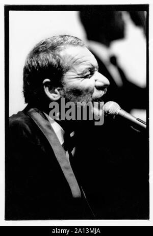 Italienische Sänger Paolo Conte führt in Lyon, Frankreich Stockfoto