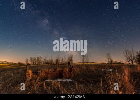 Im galaktischen Zentrum der Milchstraße, Alberta, Kanada. Stockfoto