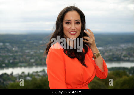 23. September 2019, Nordrhein-Westfalen, Königswinter: Der Designer Miyabi Kawai kommt zur Wiedereröffnung des Hotel Petersberg. Foto: Henning Kaiser/dpa Stockfoto