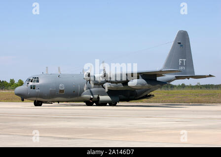 Ein HC-130 P Bekämpfung König der 71St RQS bei Moody Air Force Base, Georgia. Stockfoto