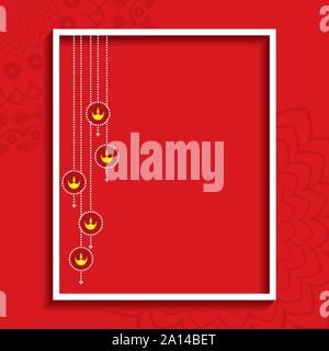 Abbildung: Begrüßung für Eco oder Grün Diwali Feier Vektor Stock Vektor