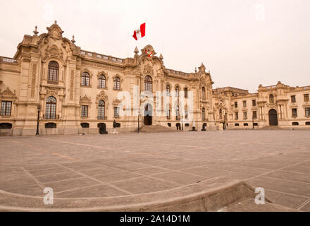 Den Präsidentenpalast in Lima, Peru Stockfoto