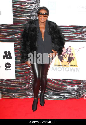 London, Großbritannien. 23 Sep, 2019. Mica Paris besucht die Hitsville, die Herstellung von Motown, UK Premiere im Odeon Luxe, Leicester Square in London. Credit: SOPA Images Limited/Alamy leben Nachrichten Stockfoto