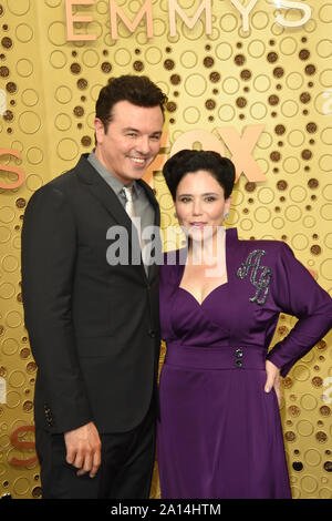 September 22, 2019, Los Angeles, CA, USA: LOS ANGELES - SEP 22: Seth MacFarlane, Alex Borstein in der Primetime Emmy Awards - Ankunft auf der Microsoft Theater am 22. September 2019 in Los Angeles, CA (Credit Bild: © Kay Blake/ZUMA Draht) Stockfoto