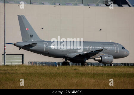 Airbus A319 der ungarischen Luftwaffe in Dresden, Deutschland. Stockfoto