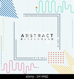 Zusammenfassung Hintergrund moderne Linie Stil minimal Design sauber Halftone. Vector Illustration Stock Vektor