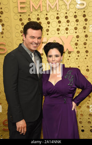 September 22, 2019, Los Angeles, CA, USA: LOS ANGELES - SEP 22: Seth MacFarlane, Alex Borstein in der Primetime Emmy Awards - Ankunft auf der Microsoft Theater am 22. September 2019 in Los Angeles, CA (Credit Bild: © Kay Blake/ZUMA Draht) Stockfoto