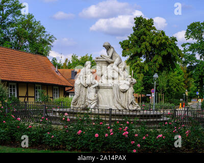 Denkmal Caroline Mathilde in französischer Garten, Celle, Niedersachsen, Deutschland, Europa Stockfoto