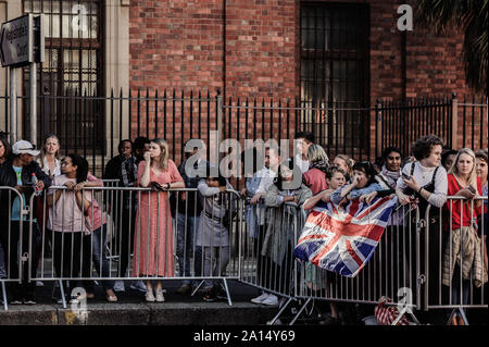 Britische Königspaar Prinz Harry und Meghan Markle, der Herzog und die Herzogin von Sussex, Cape Town, Südafrika, auf einer offiziellen Tour Stockfoto