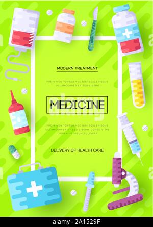 Medizin Informationen Karten eingestellt. Medizinische Vorlage von Flyer, Zeitschriften, Plakate, Cover, Banner. Klinische Infografik Konzept Hintergrund. Layout Illustrationen moderne Stock Vektor