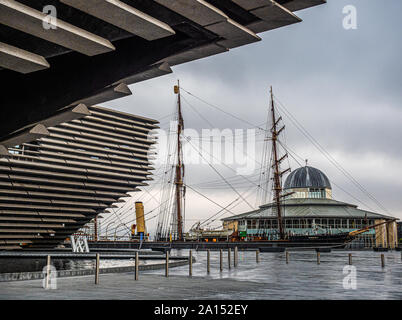 Discovery Point in Dundee ist ein Besucher Attraktion, die Zentren runde Kapitän Scott von der Antarktis Schiff RRS Discovery in Dundee gebaut wurde Stockfoto