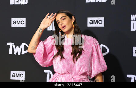 Hollywood, Kalifornien, USA. 23 Sep, 2019. Hollywood, Kalifornien, USA - ALANNA MASTERSON besucht die Premiere von The Walking Dead Saison zehn Credit: Alexander Seyum/ZUMA Draht/Alamy leben Nachrichten Stockfoto