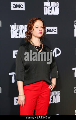 September 23, 2019, Hollywood, Kalifornien, USA: Hollywood, Kalifornien, USA - Thora Birch die Premiere von The Walking Dead Saison Zehn besucht (Bild: © Alexander Seyum/ZUMA Draht) Stockfoto