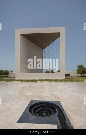 Denkmal des Gründers und Besucherzentrum, Abu Dhabi, zu Ehren von Sheikh Zayed bin Sultan Al Nahyan. Stockfoto