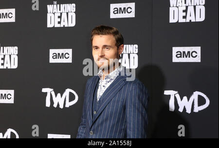 Hollywood, Kalifornien, USA. 23 Sep, 2019. Hollywood, Kalifornien, USA - CALLAN MCAULIFFE besucht die Premiere von The Walking Dead Saison zehn Credit: Alexander Seyum/ZUMA Draht/Alamy leben Nachrichten Stockfoto