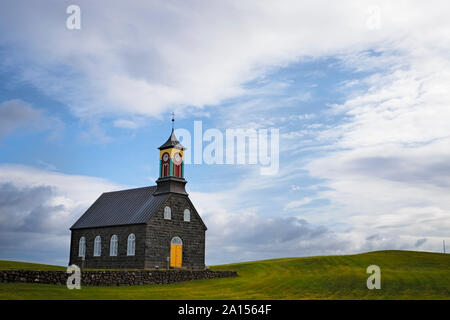 Hvalsneskirkja Kirche in Reykjanes Halbinsel, Island Stockfoto