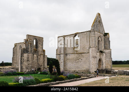 La Couarde-sur-Mer, Frankreich - 7 August, 2018: die Ruine der Abtei des Chateliers auf der Insel Re. Stockfoto