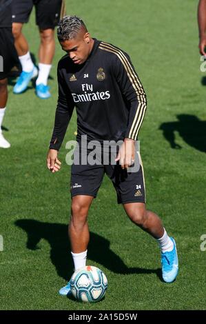 Madrid, Spanien. 24 Sep, 2019. MARIANO WÄHREND DER AUSBILDUNG VON REAL MADRID IN MADRID SPORT STADT. Dienstag, 24 September 2019. Credit: CORDON PRESSE/Alamy leben Nachrichten Stockfoto