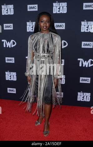 September 23, 2019, Los Angeles, CA, USA: LOS ANGELES - 23.SEPTEMBER: Danai Gurira an der ''The Walking Dead'' Saison 10 Premiere an der TCL Chinese Theatre am 23. September 2019 in Los Angeles, CA (Credit Bild: © Kay Blake/ZUMA Draht) Stockfoto