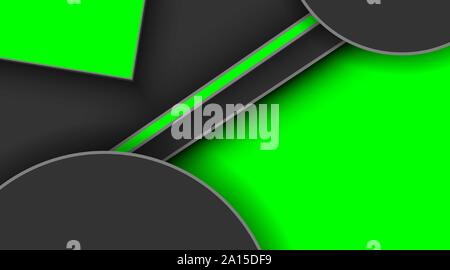 Abstrakte dunkle Hintergründe der Grünen geometrischen Formen. Hintergrund Design Vorlagen Rahmen moderne Technik, Luxus, Sport. EPS 10 Vector Illustration. Stock Vektor