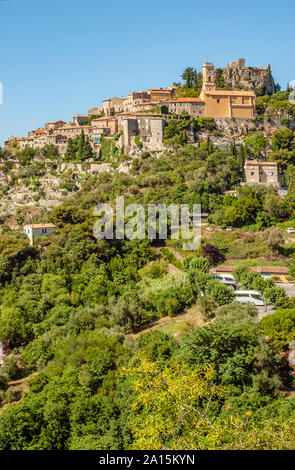 Altstadt des Hügeldorfes Eze an der Cote d'Azur, Frankreich Stockfoto