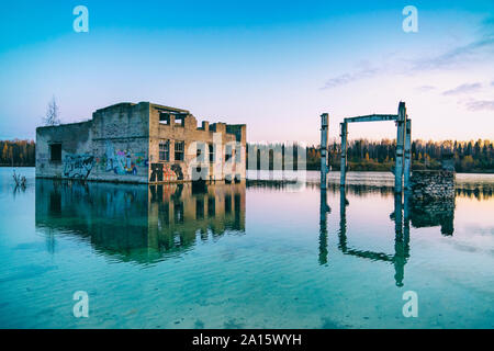 Unterwasser Gefängnis an Rummu, Tallin, Estland Stockfoto