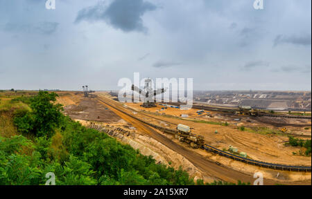 Panoramablick über Garzweiler, Deutschland Stockfoto