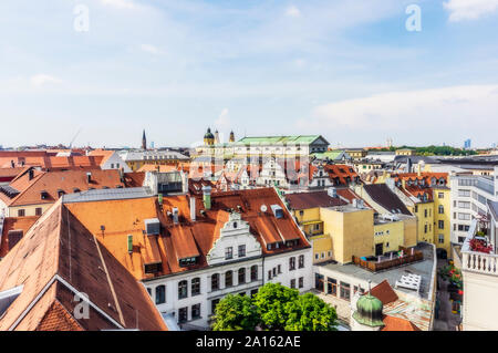 Deutschland, Bayern, München, Innenstadt und die Kathedrale Unserer Lieben Frau Stockfoto