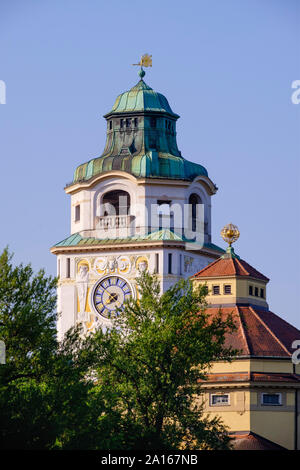 Deutschland, Oberbayern, München, Turm von Mullersches Volksbad Stockfoto