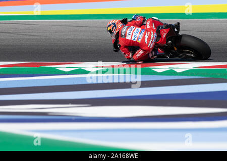 Italien. 14 Sep, 2019. Andrea Dovizioso, italienische Fahrer Nummer 04 für Ducati Team in der MotoGP (Foto von Lorenzo Di Cola/Pacific Press) Quelle: Pacific Press Agency/Alamy leben Nachrichten Stockfoto