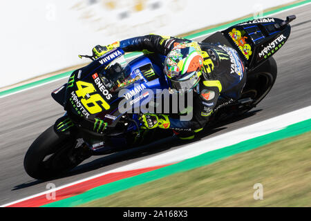 Italien. 14 Sep, 2019. Valentino Rossi, italienischer MotoGP-Fahrer Nummer 46 (mit speziellen celebrative Helm Misano) für Yamaha Monster Team (Foto von Lorenzo Di Cola/Pacific Press) Quelle: Pacific Press Agency/Alamy leben Nachrichten Stockfoto