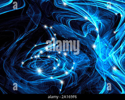 Abstrakte chaos Kurven und Anschläge - digital erzeugte Bild Stockfoto