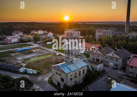 Das Bergwerk wurde 1899 geschlossen, und der Bergbau selbst begann im Jahr 1902. Während seiner Existenz, die Mine hat fast 46 Millionen Tonnen Kohle Stockfoto