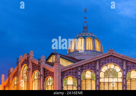 Mercado Central oder Mercat Central, Valencia, Comunidad Valenciana, Spanien Stockfoto