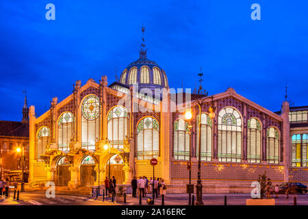 Mercado Central oder Mercat Central, Valencia, Comunidad Valenciana, Spanien Stockfoto