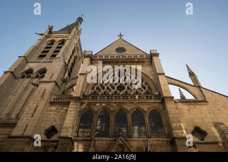 Paris, Frankreich, Sept 03, 2019: Eglise Saint-Severin in Paris. Saint-Séverin katholische Pfarrgemeinde Stockfoto