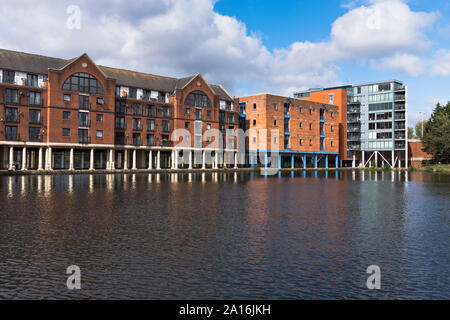 Dh Atlantic Wharf Butetown CARDIFF WALES Docks Cardiff Bay Apartments Osten Bute Dock Stockfoto