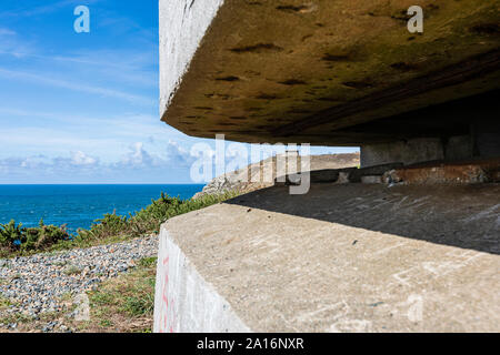 Zweiten Weltkrieges deutschen Bunker auf Guernsey Stockfoto