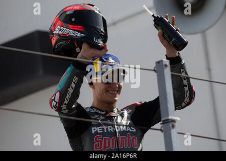 Italien. 15 Sep, 2019. Fabio Crashdown, Franch rider Nummer 20 für Yamaha Petronas in der MotoGP (Foto von Lorenzo Di Cola/Pacific Press) Quelle: Pacific Press Agency/Alamy leben Nachrichten Stockfoto