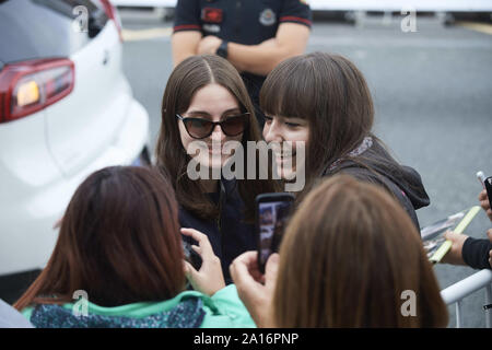 September 24, 2019, Madrid, Madrid, Spanien: Maria Valverde kommt an Maria Cristina Hotel während 67th San Sebastian Film Festival am 24. September 2019 in San Sebastian, Spanien (Bild: © Jack Abuin/ZUMA Draht) Stockfoto